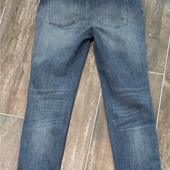 White House Black Market Gray Embellished Cropped Jeans - Picture 7 of 9